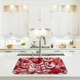 thumbnail image 6 of 18x24 Inch Dish Drying Mat for Kitchen Counter Absorbent Kitchen Mat Xmas Candy Red White Dish Drying Pad Coffee Bar Accessories, 6 of 8