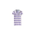 thumbnail image 1 of Polo de rayas bordadas Aeropostale para mujer, morado, pequeño Aeropostale Polo, 1 of 1