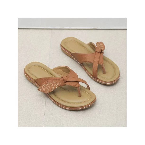 Woobling Ladies Shoes Flip Flops For Women Beach Wide Width Thong