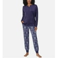 thumbnail image 3 of Nautica Women's 2 Piece Fleece Pajama Sleepwear Set (Blue Snow, 2X), 3 of 6