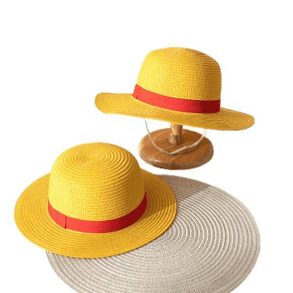 TELOLY Straw Hat, Summer Sun Hat For Men Women, Brimmed Straw Hat For Beach, Lightweight Breathable Sun Protection