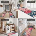 thumbnail image 5 of Pioneer Flower Floral Print Pattern Kitchen Rugs Sets Of 3,Kitchen Runner Rugs Non Skid Washable,Decorative Kitchen Floor Mats for Kitchen,Sink,Laundry,17"x30"+ 17"x47" + 17"x59", 5 of 6