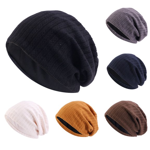 Nooxsoe Slouchy Hats for Women Beanie Hats for Women Womens Beanie Soft Stretch Beanie Hat Womens Beanie Hats Slouchy Warm Hats Beanie Knit Hat Womens Knit Hat Casual Wear Women Hats Black One Size