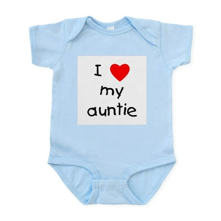 

CafePress - I Love My Auntie Infant Bodysuit - Baby Light Bodysuit Size Newborn - 24 Months