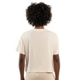 thumbnail image 2 of Women's Starter Cream New York Rangers Rhinestone Sprinkle Boxy Cropped T-Shirt, 2 of 3