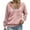 Pink, variant on Karight Womens Waffle Knit Zip Up Hoodies 2025 Fall Casual Loose Fit Sweatshirts Lightweight Track Jackets with Pockets
