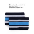thumbnail image 6 of Cheers.US 2Pcs Webbing Elastic Strap Ankle Leg Trousers Bind Pants Band Adjustable Tricolor Striped Leggings with Elastic Band ​for Running Cycling Walking, 6 of 6