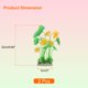 thumbnail image 2 of Uxcell Plantas Artificiales para Acuario 2 Pcs Decoraciones para Tanques de Peces Amarillo-Verde Flor de Loto, 2 of 6