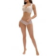 thumbnail image 2 of INSPIRE CHIC Women's Front Closure Push Up Wirefree Wide Straps U Back Tank Bras D 48 Beige, 2 of 4