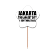 thumbnail image 1 of Jakarta Largest City Southeast Asia Toothpick Flags Star Lable Cupcake Picks, 1 of 3