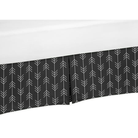 UPC: 0846480060741 | Rustic Black and White Arrow Print Crib Skirt by Sweet Jojo Designs