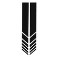 thumbnail image 4 of 2 Pcs Car Rearview Mirror Stickers Safety Simple Car Reflective Stickers for Doors Covers Window Black, 4 of 12