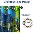 thumbnail image 4 of Mountains Forest Blackout Curtains Jungle Green Trees River in Bright Sunshine Nature Scenery Decor Bedroom Living Room Darkening Grommet Window Drapes 2 Panel Set, 52"x63", 4 of 6