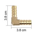 thumbnail image 5 of Brass Barb Elbow 90 Degree Male Thread Connector 10mm for Air Water Gas Oil Pipe, 5 of 7