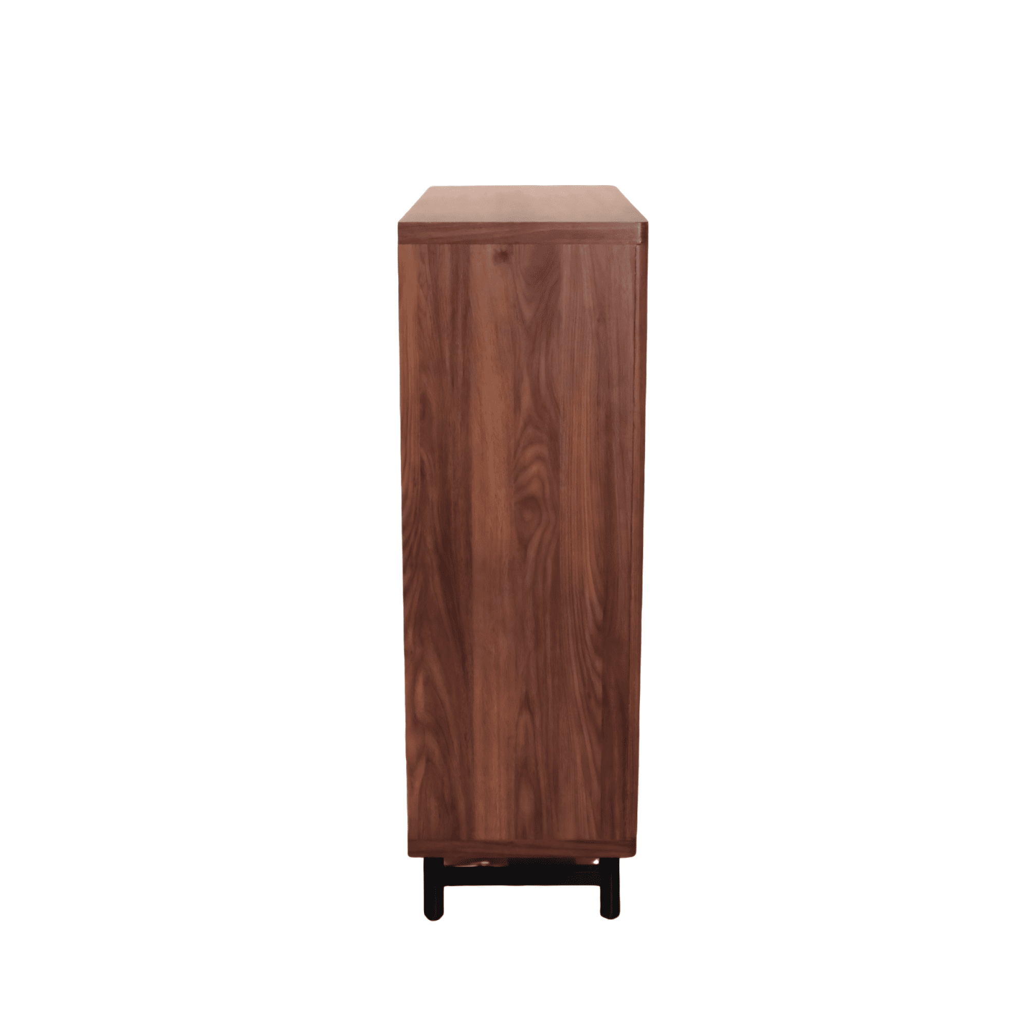 Leumius 6-Tier Wooden Shoe Cabinet with Shutter Doors, Modern Entryway Shoe Organizer with Adjustable Shelves, Freestanding Shoe Storage Rack for Entryway, Hallway and Living Room Walnut