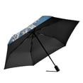 thumbnail image 2 of Mermaid Folding Umbrella UV50+ Waterproof Sun Protection Auto Open Close Compact Fiberglass Frame, 2 of 8