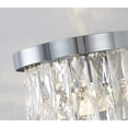 thumbnail image 2 of Design Living 3-Light Chrome Wall Sconce With Clear Crystal Accents, 2 of 6