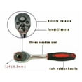 thumbnail image 3 of 46 Pieces 1/4 " Drive Socket Ratchet Wrench Bit Bits Repair Auto Tool Kit, 3 of 6
