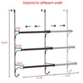 thumbnail image 3 of Fuleadture Over The Door Towel Rack Adjustable Towel Holder, Bronze, 3 of 7