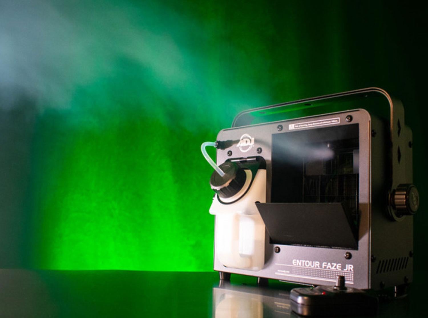 American DJ Entour Faze Jr 200-Watt Fazer Water-Based Fog Fluid Hazer Effect Machine