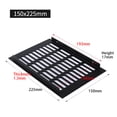 thumbnail image 1 of Goodhd 150mm Aluminium Rectangular Cabinet Wardrobe Air Vent Grille Ventilation-Cover, 1 of 5