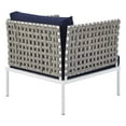 thumbnail image 5 of Modway Harmony 6-Piece  Sunbrella® Basket Weave Outdoor Patio Aluminum Seating Set in Tan Navy, 5 of 10