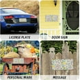 thumbnail image 5 of Lemon and Flower Pattern License Plates Front License Plate Covers Metal Car Tag for Automotive Cars Bikes Decorative Plaque 1PC 6 x 12 Inch, 5 of 6
