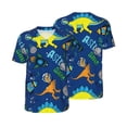 thumbnail image 3 of Daiia Dinosaur In Space Mens Baseball Jersey Button Down Shirts Short Sleeve Sports Uniforms-Medium, 3 of 9