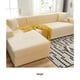 thumbnail image 3 of Billuyoard Funda de sofá elástica y elástica en forma de terciopelo adecuada para sofás en forma de L Fundas de sofá gruesas Premium Decoración del hogar Beige, 3 of 6
