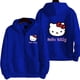 thumbnail image 1 of Chaqueta con capucha y cremallera de Hello Kitty rosa para mujer, sudadera informal de primavera y otoño para hombre, ropa de gran tamaño con dibujos animados de Anime para parejas, 1 of 3
