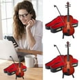 thumbnail image 2 of ZHXXCUM Mini Musical Instrument Replica Model Handmade Display Accessory, 2 of 8