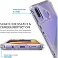 thumbnail image 2 of Case for Galaxy A20/A30, Crystal Clear Rugged Phone Case with Tempered Glass Screen Protector, Shockproof, Anti-Yellowing, Anti-Slip for Samsung Galaxy A30 Clear, 2 of 7