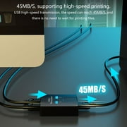 USB Printer Sharing Device Data Transfer Splitter Manual Switching Hubs 2 in 1