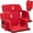 Red 20", variant on MROOBEST 2-Pack Grandstand Seats with Storage  Metal Frame Bleacher Chairs with Cushion  20-Inch  Red