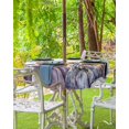 thumbnail image 3 of Fall Watercolor Pumpkins Thanksgiving Round Tablecloth with Zipper,Waterproof Table Cloth with Umbrella Hole Patio Tablecloths for Outdoor Tables,Farm Harvest Washable Spillproof Table Cover, 3 of 6