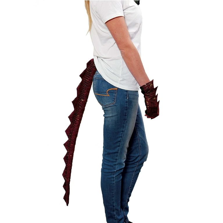 Green Clip On Dragon Tail Costume Accessory Green Clip On Dragon Tail Costume Accessory
