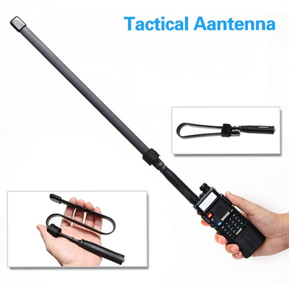 144/430Mhz Foldable SMA-Female Connector Dual Band CS Tactical Antenna for Walkie Talkie for Baofeng UV-5R UV-82 Ham Radio Antenna