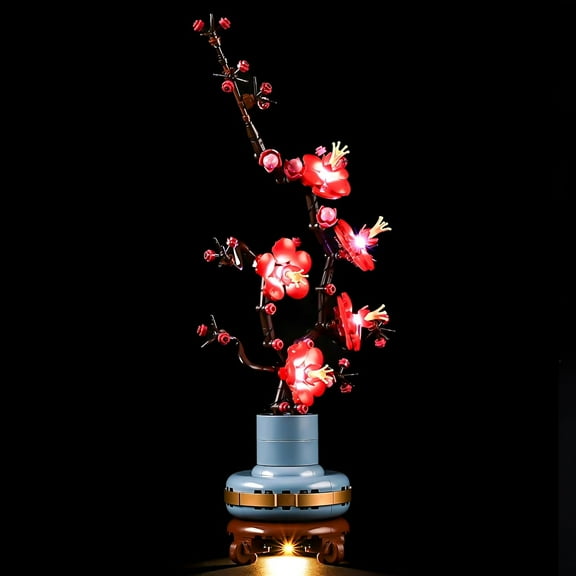LED Light Kit for Lego 10369 Plum Blossom Building Set, Compatible with Lego 10369 Building Blocks Model(Not Include Blocks Set)