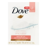 Dove Anti-stress Micellar Water Beauty Bars, 2 Pack