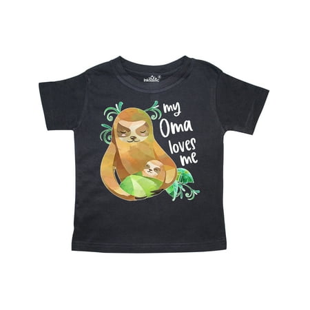 

Inktastic My Oma Loves Me Cute Sloth and Baby Gift Toddler Boy or Toddler Girl T-Shirt