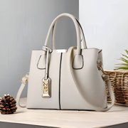 GASTROPOD Puffer Tote Bag,Elegant Puffer Tote Bag for Women,Simple Puffer Bag,White,29*13*35cm