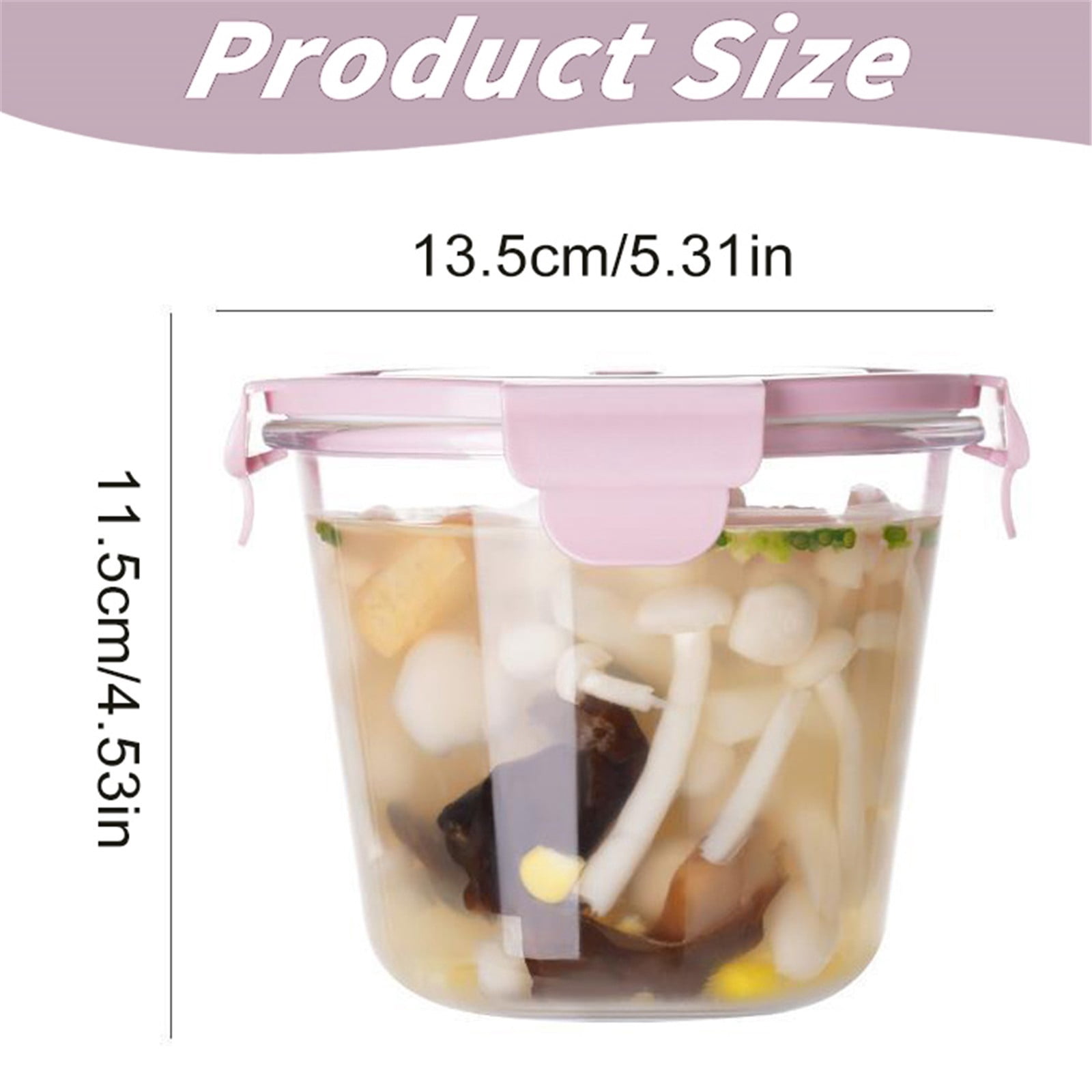 25oz Glass Soup Storage Containers with Airtight Lids, Round Durable Glass Food Prep Bowls Meal Prep Containers for Lunch Salad Leftovers Microwave Freezer Oven Dishwasher Safe, 1Pc(Brown,5x5x4.5")