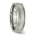 thumbnail image 5 of Titanium Ridged Edge 6mm Satin and Polished Band, 5 of 5