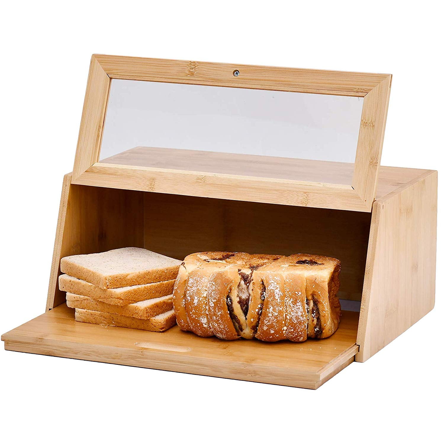 WELLAND Bamboo Bread Box
