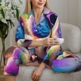 thumbnail image 6 of Sikiie Rainbow Poodle Urban Street Pajamas for Women Set, Womens Pajama Sets, Lounge Sets for Women, 2pjs for Women-Medium, 6 of 7