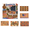 Patriotic Natural Coir Door Mat B#, variant on America Y'all Patriotic Coir Doormat - Fourth of July Front Door Decor, USA Flag Star Welcome Mat for Outdoor Entryway,Housewarming Gift, Non-Slip Natural Coconut Fiber (Heart)