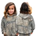 thumbnail image 4 of Sweatshirts for Girls Toddler & Kids Camo Maple Leaf Print Crewneck Hoodies Oversized Long Sleeve Drop Shoulder Sweatshirt Winter Fashion Pullovers, 4 of 6