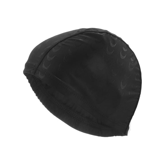 Gorros de Natación Elásticos Únicos 1 Pc 5.91"x9.25" Gris Negro
