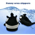 thumbnail image 3 of Onmygogo Indoor Fuzzy Winter Animal Plush Slippers for Women and Men(Size 7-8.5, ), 3 of 6