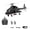 Black - 2 Battery, variant on 1:34 Scale F02 Air-Wolf Armed RC Helicopter with One-Key Inverted Flight, 2.4GHz 6-Axis Gyro Stabilization RC Helicopter with Brushless Motor, Altitude Hold & Optical Flow Positioning